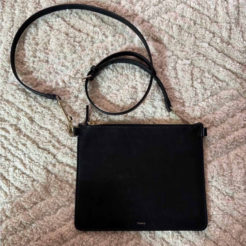 Theory Elegant Black Crossbody Bag